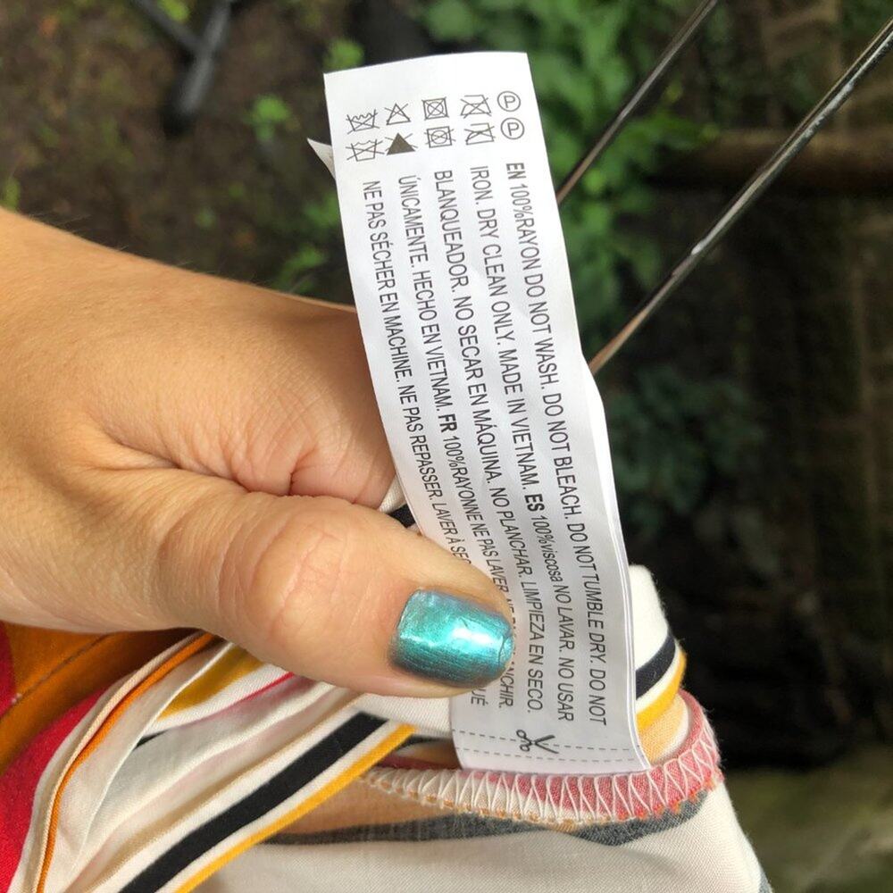 F21 Contemporary Multi Stripe Wrap Midi Skirt M - image 7